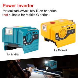 AC 220V 인버터 발전기 전원 인버터 LED 야외 캠핑 어댑터 Makita DeWalt 18V 리튬 이온 배터리 용 전원 공급 장치 도구