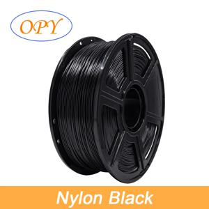 OPY 나일론 PA66 필라멘트 1.75mm 1kg 롤 3D 프린터 폴리아미드 스레드 투명 자연 검정 흰색 색상 높은 인장 강도