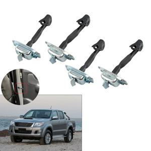 Fortuner 2005-2015—L49A 용 -Toyota -Hilux 2004-2015 용 4PCS 자동차 도어 스토퍼 체크 스트랩 리미터