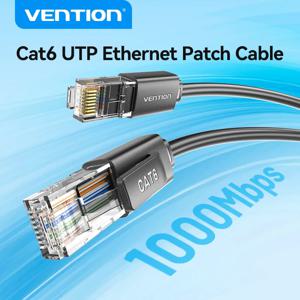 Vention Cat6 UTP 이더넷 패치 케이블 게임용 PS5/Xbox/PC용 1000Mbps 골드 LAN 케이블, 고속 인터넷 RJ45 이더넷 코드