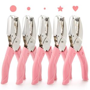 귀여운 단일 구멍 펀처 스크랩북 종이 펀치 카와이 스타 하트 서클 구멍 펀치 DIY 공예 모양 커터 천공기 2024