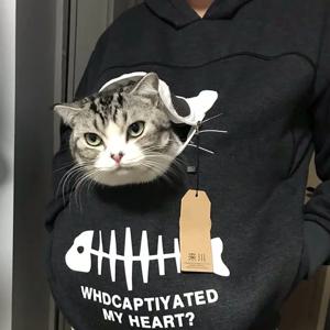 Dropshipping 여성 운동복 고양이 애호가 까마귀 캥거루 개 애완 동물 발 풀오버 운동복 포켓 동물 귀 후드 플러스