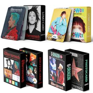 55 개/대 Kpop G-Dragon 새 앨범 Übermensch POWER Lomo 카드 팬 컬렉션 카드 앨범 카드 엽서 사진 카드 선물