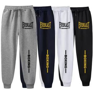 2025 가을 겨울 EVERLAST 인쇄 러닝 바지 남성 여성 야외 스포츠 피트니스 바지 조깅 양털 캐주얼 스포츠 바지