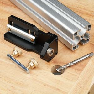 보조 도구 수동 스레딩 DIY 가구 소형 수동 태핑 20/30/40 유형 알루미늄 프로파일 용 다목적 지그 로케이터