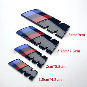 1pcs BMW M 엠블럼 3D ABS 자동차 펜더 로고 뒷 트렁크 스티커 BMW E39 E46 E36 E90 G20 G30 E60 G22 F30 F20 X3 X5 X6 액세서리