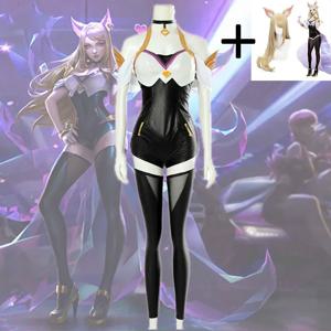 LOL K/DA 아칼리 코스프레 의상 LOL KDA 아칼리 코스프레 의상 겨울 유니폼 여성 풀세트 아칼리 kda 할로윈 코스프레