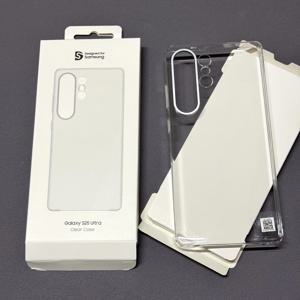 삼성 갤럭시 S25 S25울트라 S25 플러스용 투명 메탈 렌즈 보호 폰 케이스, 삼성 25울트라용 충격 방지 폰 커버
