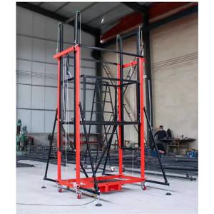 전동 리모컨 작동식 리프트 발판, 2~8m까지 상승 가능, 건설 현장용, 휴대 및 이동 가능