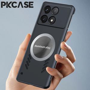 샤오미 포코 X7 X6 X5 X4 NFC X3 M4 M3 F6 F5 Pro F4 F3 GT용 PKCASE 방열 마그네틱 폰 케이스 (충격 방지 쿨링 커버)