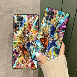 드래곤볼 핸섬 손오공 블랙 소프트 쉘 폰 케이스 (샤오미 레드미 노트 11s 12Pro 13Pro 11 14 Pro+ 12 10s 10Pro 11Pro 9T 13 용)