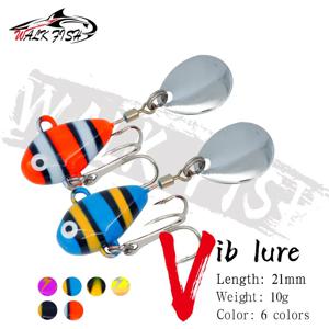 WALK FISH 1PCS 숟가락 낚시 미끼와 새로운 금속 미니 VIB 10g 2.1cm 낚시 태클 핀 크랭크베이트 진동 스피너 싱킹 미끼