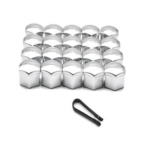 20pcs 자동차 바퀴 너트 캡 보호 푸조 RCZ 206 207 208 301 307 308 406 407 408 508 2008 3008 4008 5008 6008