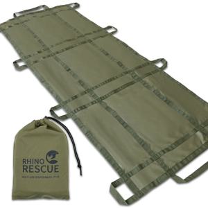 RHINO RESCUE 다용도 일회용 쓰레기, 간단한 휴대용 들것, 구조 필수품, 빠른 응급 쓰레기