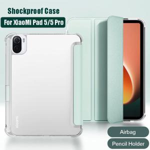 Redmi Pad SE 11 용 연필 홀더 케이스 포함 Redmi pad 2 11 10.61 pro 12.1 스마트 커버 Xiaomi mipad 5 11 pro 5 12.4 6 11 7 11.2 Funda