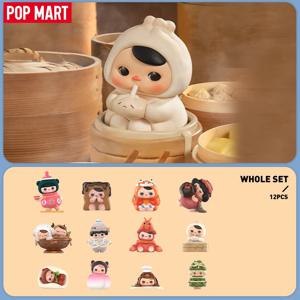 POP MART PUCKY The Feast 시리즈 블라인드 박스, POPMART 미스터리 박스, 귀여운 장난감 액션 피규어, 1 개, 12 개