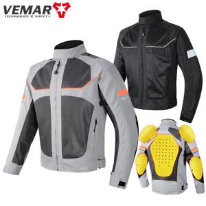 Vemar 여름 남성 오토바이 자켓 모토 크로스 보호 장비 자켓 코트 남성 레이싱 반사 옥스포드 의류 오토바이 자켓