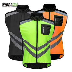 WOSAWE 남성용 민소매 사이클링 조끼 Ciclismo 자전거 자전거 언더 셔츠 저지 방풍 사이클링 의류 오토바이 조끼