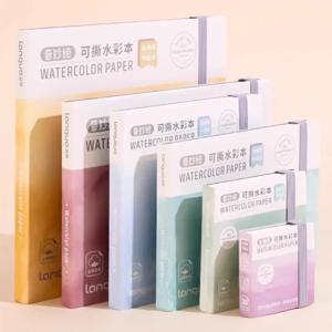 100% 코튼 미니 Tearable 수채화 종이 책 저널 드로잉 노트 300g 미술 학생 드로잉 종이 스케치북 그림 책