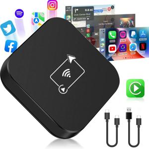 iPhone 용 무선 CarPlay 어댑터, 무선 CarPlay 및 Android Auto에 연결된 미니 박스, Nissan Audi Toyota Mazda Chevrolet Kia 용