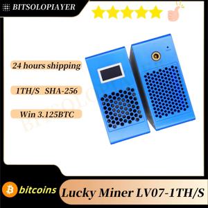 럭키 마이너 해시레이트 비트코인 로또 솔로 머신, 와이파이 연결 홈 사일런트 마이너, 12V 5A 전원 공급 장치, LV07, 1000G