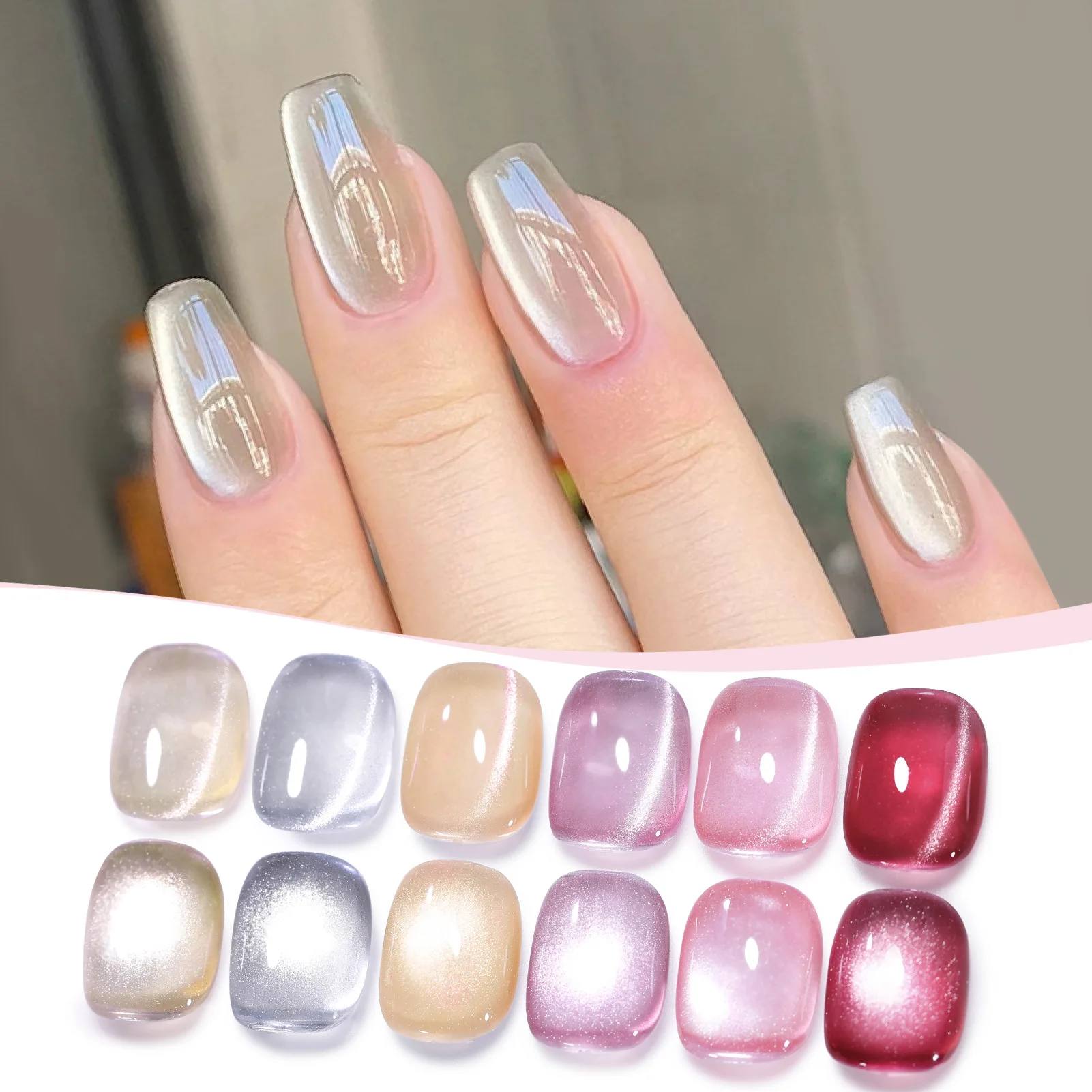 BORN PRETTY 117 색상 고양이 마그네틱 젤 매니큐어 10ml 풀 커버리지 Varnis 세미 퍼머넌트 슈퍼 화려한 네일 매니큐어