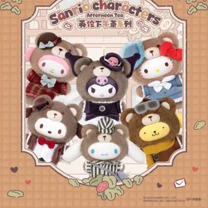 정품 Sanrio Laven Laction Baby II 영국 애프터눈 티 시리즈 블라인드 박스 만화 쿠로미/헬로 키티 소녀 장난감 크리스마스 선물