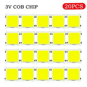 20 개/몫 흰색 LED COB 통합 칩 5W 3V 고휘도 스포트라이트 튜브 빛 휴대용 캠핑 라이트 LED 전구 액세서리