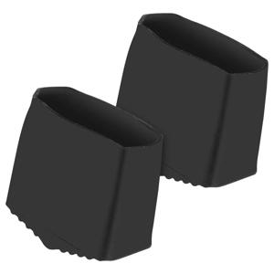2 Pcs 2X4cm 검은 고무 비 사다리 발 커버 철 계단에 대 한 안티 패드 접이식 가정용 평방 피트 모자 가구