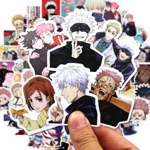 30/60/180pcs 멋진 애니메이션 Jujutsu Kaisen 스티커 Satoru Gojo 데칼 스케이트 보드 노트북 오토바이 방수 클래식 장난감 스티커