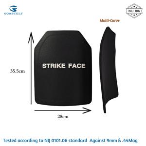 1PCS NIJ IIIA 3A 방탄 멀티/싱글 커브 25x30cm 또는 28x36cm 탄도 플레이트, 9mm 및 .44Mag에 대한 전술 바디 아머 패널