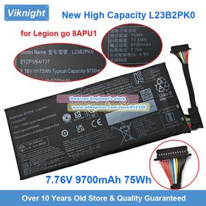 Lenovo Legion Go 8APU1 휴대용 게임용 PC L23M2PK0 L23C2PK0 용 새 L23B2PK0 배터리 7.76V 81Wh 77.6Wh 대용량 49.2Wh