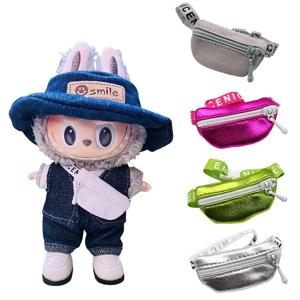 17cm/15cm Labubu Crossbody 가방 귀여운 1/6 1/8 1/12 BJD 인형 DIY 허리 가방 V1 V2 Labubu 아이돌 인형 액세서리 벨트 가방 선물