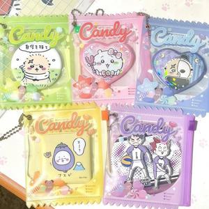 캔디 컬러 애니메이션 배지 보호대 에나멜 핀 디스플레이 보관 슬리브 가방 액세서리 Merch Collectors Organizer Case Protector