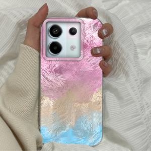 샤오미 포코 X3pro X5 M6 X6 X3 NFC M5s M6 Pro용 그라데이션 핑크 소녀 폰 케이스, 충격 방지 펀다스 커버