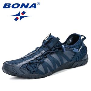 BONA-최신 인기 캐주얼 신발, 남성 레이스 업, 가볍고 편안한 통기성 워킹 스니커즈, 남성 테니스 신발, 여성 신발