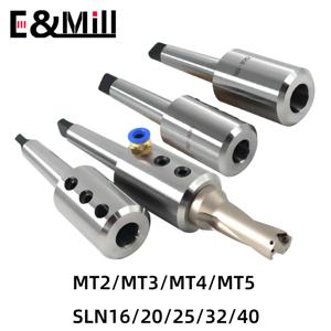 1PCS MT2 MT3 MT4 MT5 SLN20 SLN25 SLN32 SLN40 공구 홀더 모스 2 3 4 5 SLN U 드릴 폭력 드릴 빠른 측면 고정 공구 홀더