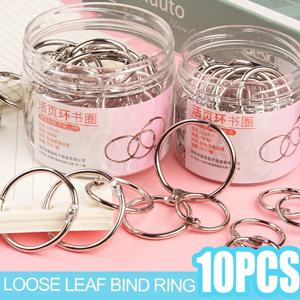 38/50mm 금속 루스 리프 바인더 링 노트북 인덱스 카드 앨범 바인딩 클립 DIY 다기능 바인딩 링 사무용품