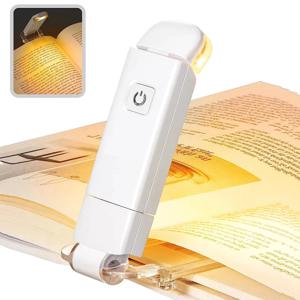 LED USB 충전식 책 빛 독서 등 눈 보호 야간 조명 휴대용 클립 책상 조명 책갈피 읽기 빛 야간 램프