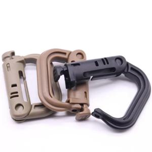 DIZETION 1PCS D-링 Grimlock 다목적 잠금 카라비너 ​​클립 교수형 후크 배낭 버클 부착 스냅 잠금 캠프 키 체인