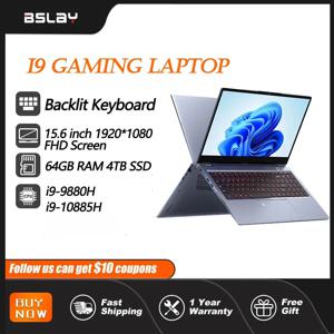 i9 게이밍 노트북 15.6인치 코어 9880H/10980H 64GB 램 4TB SSD 윈도우 11 백라이트 키보드 8코어 16스레드 휴대용 노트북