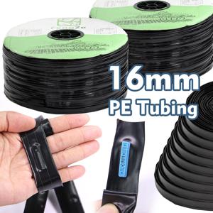 50/100m 드립 테이프 16mm PE 튜브 간격 10-40cm 정원 온실 급수 농장 농업 관개 담그는 호스 도저