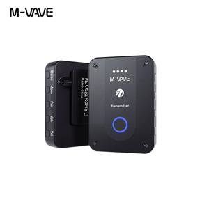 M-VAVE 충전식 무선 이어폰 모니터 송신기 리시버, 볼륨 지지대 스테레오 모노 음소거 기능, WP-9 2.4G
