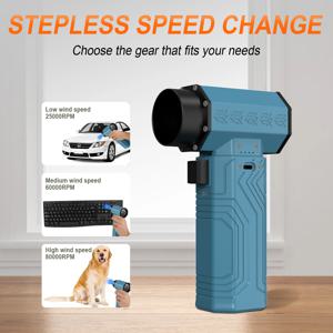 250000 RPM 강력한 먼지 떨이 700g 추력 미니 터보 제트 팬 70 메터/초 풍속 강력한 공기 송풍기 브러시리스 제설 공기 건조기