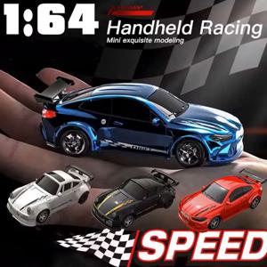 1/64 2.4G 고속 미니 드리프트 Rc 자동차 4WD 원격 제어 자동차 4 륜 구동 라디오 제어 미니 레이싱 모델 소년 장난감 선물