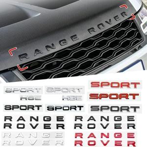 랜드 로버 디스커버리 디펜더 스포츠 Evoque HSE 용 3D ABS 레인지 로버 자동차 보닛 문자 로고 배지 엠블럼 스티커 액세서리.