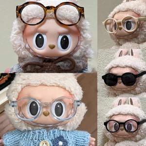 Labubu 6.5cm 투명 플라스틱 안경 1/8 1/6 1/3 1/4 BJD for Labubu MSD SD 플러시 for EXO 인형 선글라스