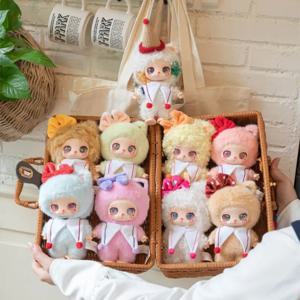 Liila Lucky Cat V3 Serise 블라인드 박스 장난감 플러시 그림 미스터리 박스 핸드백 펜던트 비닐 인형 카와이 귀여운 애니메이션 피규어 소녀 선물