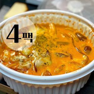 ★[4팩 친구들 마라로제떡볶이] 밀떡 소시지 어묵 당면 푸주 로제육수까지 포함