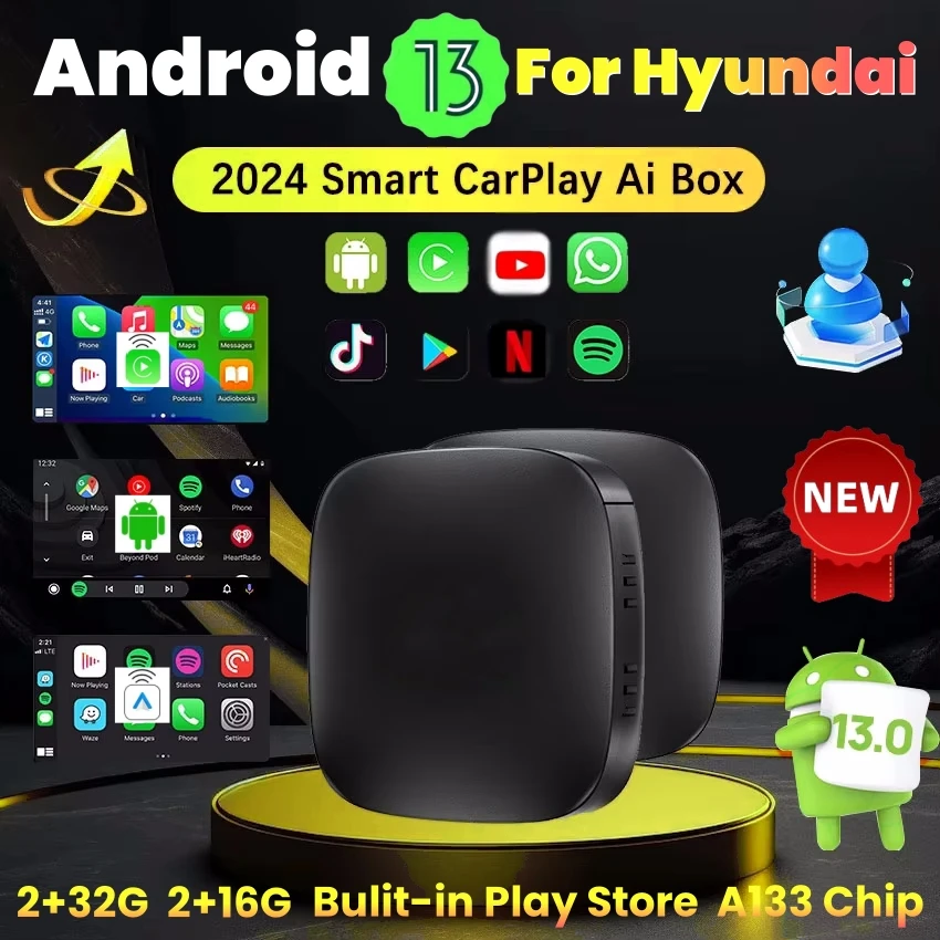 안드로이드 13 무선 Carplay 안드로이드 자동 Netflix 유튜브 현대 산타페 TUCSON ELANTRA IONIQ 5 IONIQ 6 KONA NEXO VENUE
